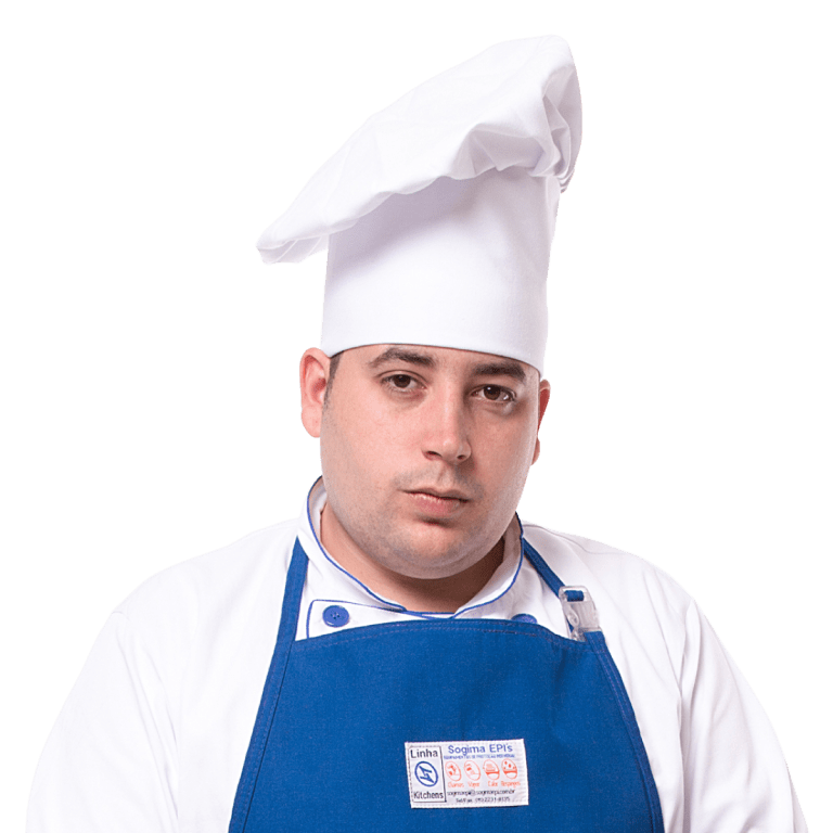 touca chef cozinha industrial sogima epi